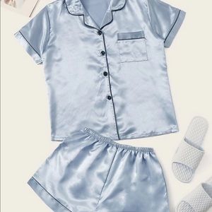BNWT satin blue PJ set
